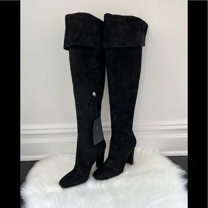 Giuseppe Zanotti Women's Black Alabama Over The Knee Boots Size 38.5